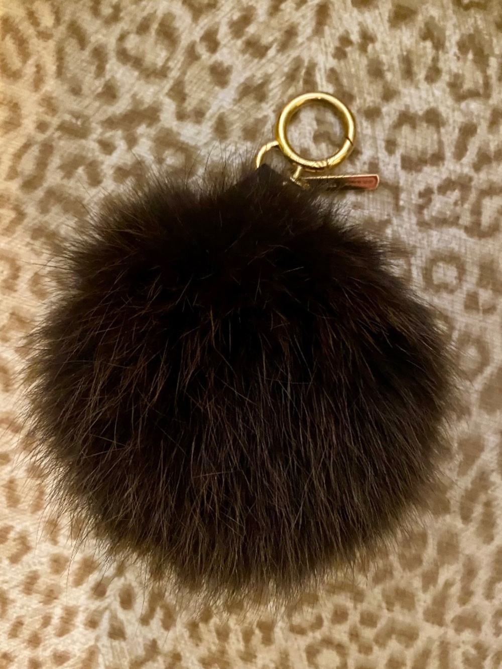 Fendi Mink Keychain Fob
